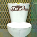 Wall Sticker WC Peeping WC Sitz Decals Wandtattoo Tapete entfernbare Dekor  